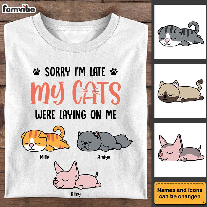 Personalized My Cats Were Laying On Me Shirt - Hoodie - Sweatshirt 24667 1