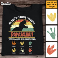Personalized Gift For Grandpa Don't Mess With  Papasaurus Shirt - Hoodie - Sweatshirt 24674 thumb 1