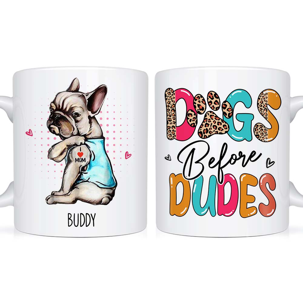 Personalized Dogs Before Dudes Mug 24675 Primary Mockup