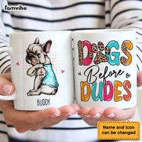 Personalized Dogs Before Dudes Mug 24675 thumb 1