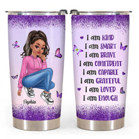 Personalized Gift For Woman I Am Kind Steel Tumbler 24677 thumb 1