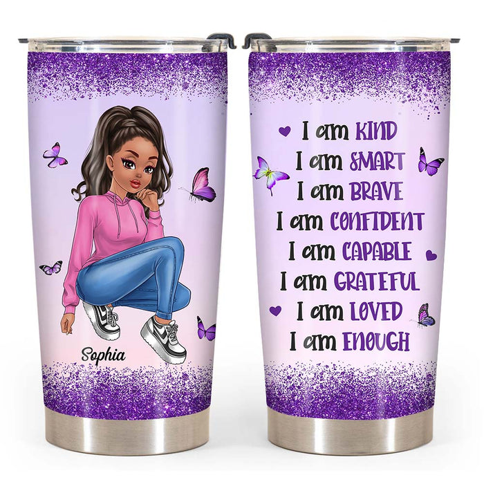 Personalized Gift For Woman I Am Kind Steel Tumbler 24677 1