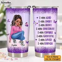 Personalized Gift For Woman I Am Kind Steel Tumbler 24677 thumb 1