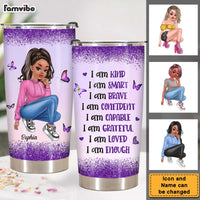 Personalized Gift For Woman I Am Kind Steel Tumbler 24677 thumb 1
