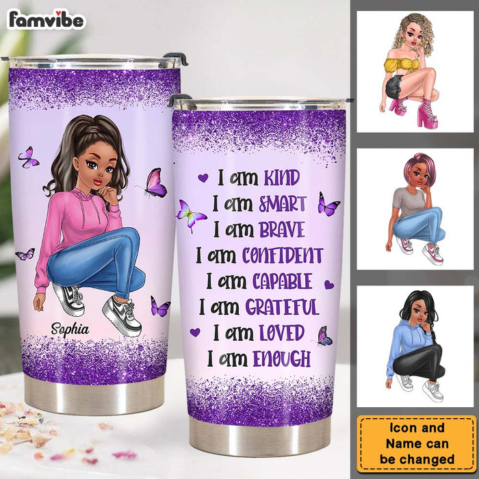 Personalized Gift For Woman I Am Kind Steel Tumbler 24677 1