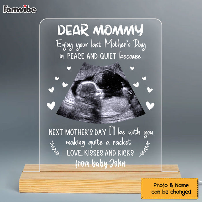Personalized  Love Kisses And Kicks Plaque LED Lamp Night Light 24681 1