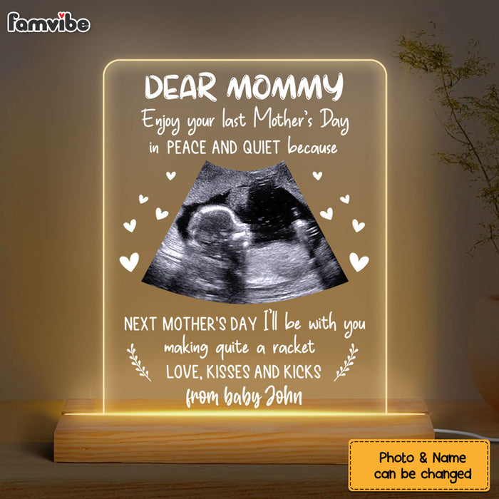 Personalized  Love Kisses And Kicks Plaque LED Lamp Night Light 24681 1