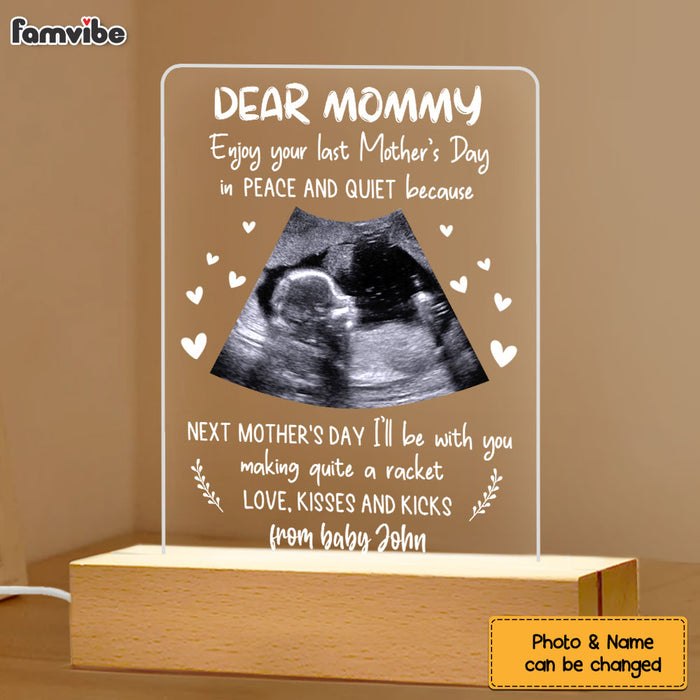 Personalized  Love Kisses And Kicks Plaque LED Lamp Night Light 24681 1