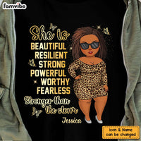 Personalized Gift For Woman She Is Stronger Than The Storm Shirt - Hoodie - Sweatshirt 24682 thumb 1