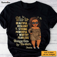 Personalized Gift For Woman She Is Stronger Than The Storm Shirt - Hoodie - Sweatshirt 24682 thumb 1