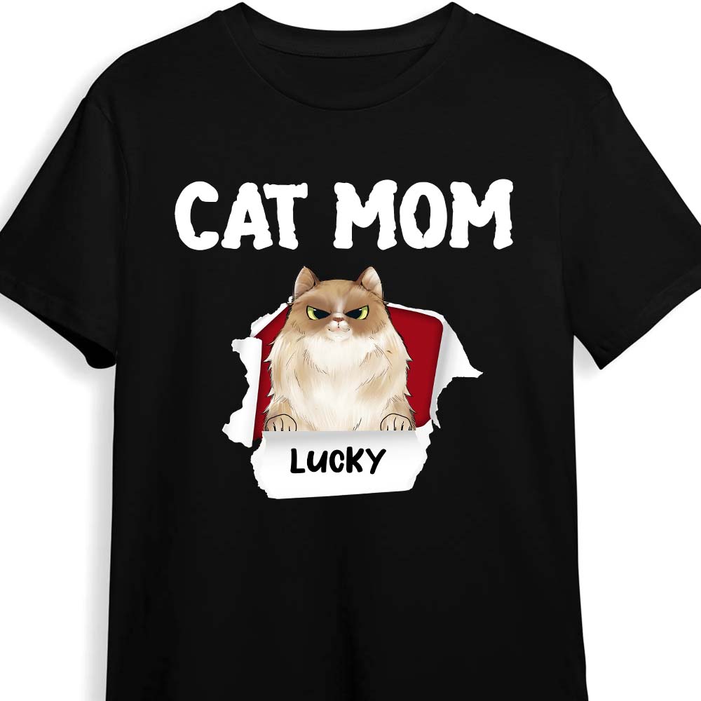 Personalized Gift for Cat Mom Shirt Hoodie Sweatshirt 24685 Primary Mockup