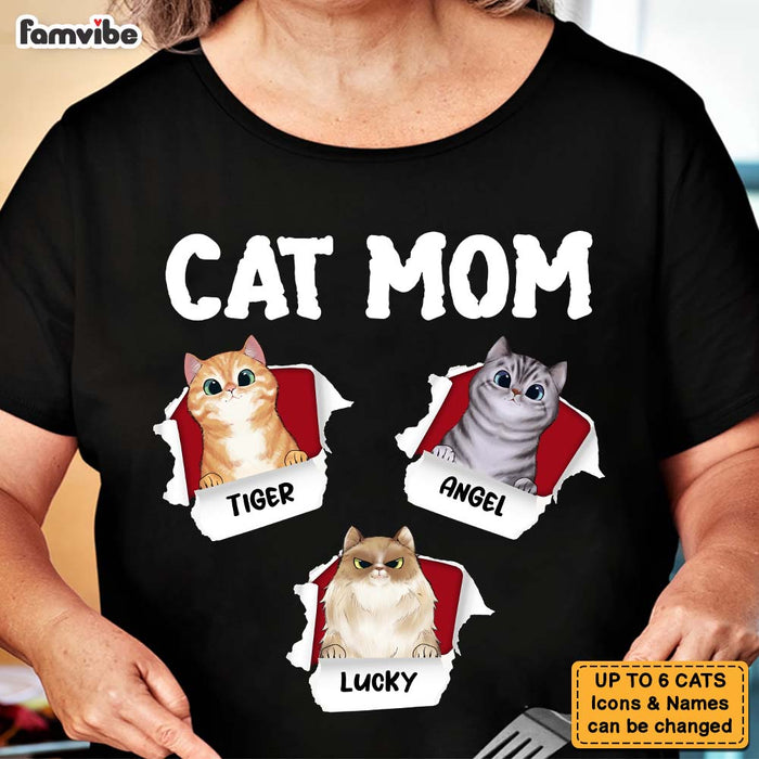 Personalized Gift for Cat Mom Shirt - Hoodie - Sweatshirt 24685 1