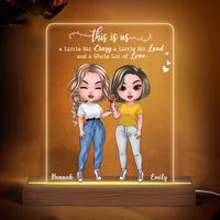 Personalized Gift This Is Us Whole Lot of Love Plaque LED Lamp Night Light 24686 thumb 1