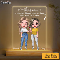 Personalized Gift This Is Us Whole Lot of Love Plaque LED Lamp Night Light 24686 thumb 1