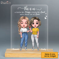 Personalized Gift This Is Us Whole Lot of Love Plaque LED Lamp Night Light 24686 thumb 1