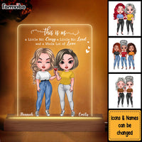 Personalized Gift This Is Us Whole Lot of Love Plaque LED Lamp Night Light 24686 thumb 1