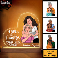 Personalized Mother And Daughter Forever Linked Together Plaque LED Lamp Night Light 24690 thumb 1