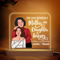 Personalized The Love Between a Mother & Daughter Is Forever Plaque LED Lamp Night Light 24694 thumb 1