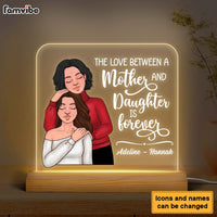 Personalized The Love Between a Mother & Daughter Is Forever Plaque LED Lamp Night Light 24694 thumb 1