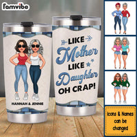 Personalized Gift For Mom Like Mother Like Daughter Steel Tumbler 24695 thumb 1