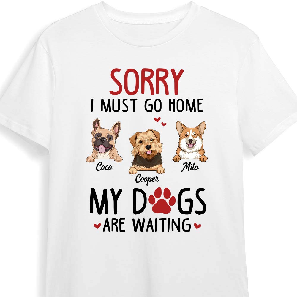 Personalized Sorry My Dog Is Waiting Shirt Hoodie Sweatshirt 24699 Primary Mockup