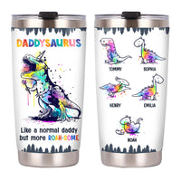 Personalized Daddysaurus Steel Tumbler 24741 thumb 1