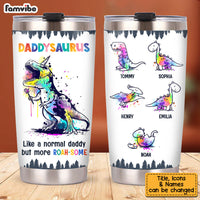 Personalized Daddysaurus Steel Tumbler 24741 thumb 1