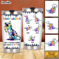 Personalized Daddysaurus Steel Tumbler 24741 thumb 1