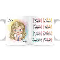 Personalized Gift For Granddaughter I Am Kind I Am Brave Mug 24743 thumb 1