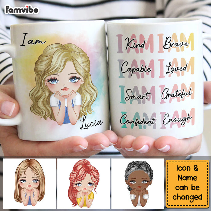 Personalized Gift For Granddaughter I Am Kind I Am Brave Mug 24743 1