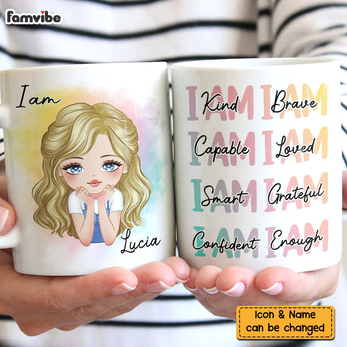 Personalized Gift For Granddaughter I Am Kind I Am Brave Mug 24743 1