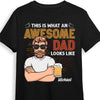 Personalized This Is What An Awesome Dad Looks Like Shirt - Hoodie - Sweatshirt 24752 1