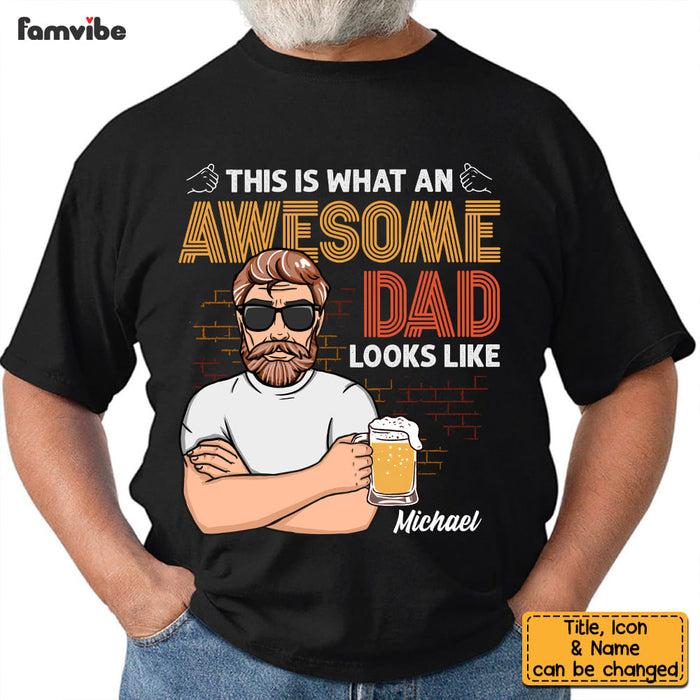 Personalized This Is What An Awesome Dad Looks Like Shirt - Hoodie - Sweatshirt 24752 1