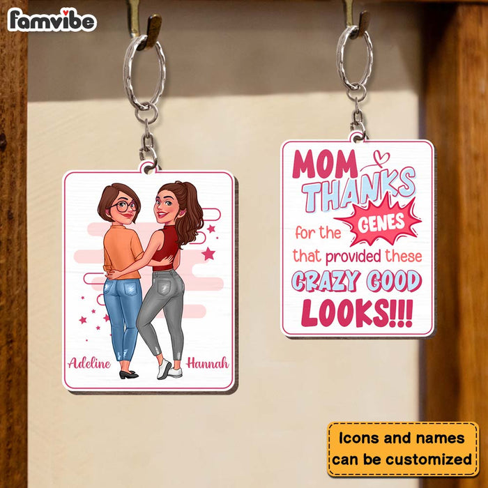 Personalized Gift For Mother Wood Keychain 24770 1