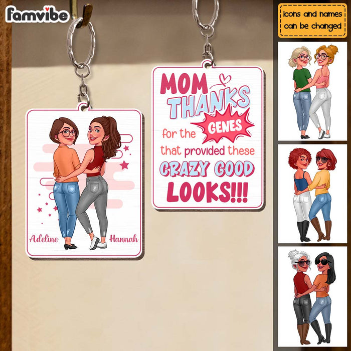 Personalized Gift For Mother Wood Keychain 24770 1
