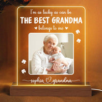 Personalized Grandma Belongs To Me Plaque LED Lamp Night Light 24774 thumb 1