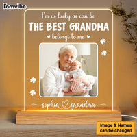 Personalized Grandma Belongs To Me Plaque LED Lamp Night Light 24774 thumb 1