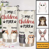 Personalized My Children Purr Steel Tumbler 24777 thumb 1