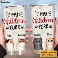 Personalized My Children Purr Steel Tumbler 24777 thumb 1