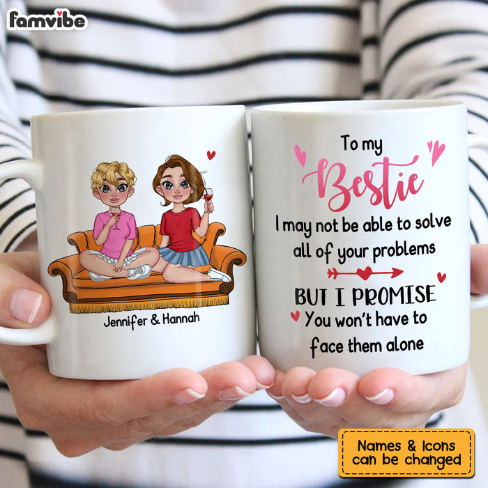 Personalized Face Them Alone Friend Mug 24786 1
