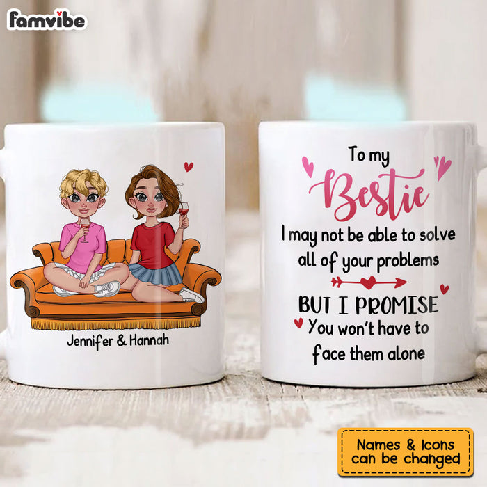 Personalized Face Them Alone Friend Mug 24786 1