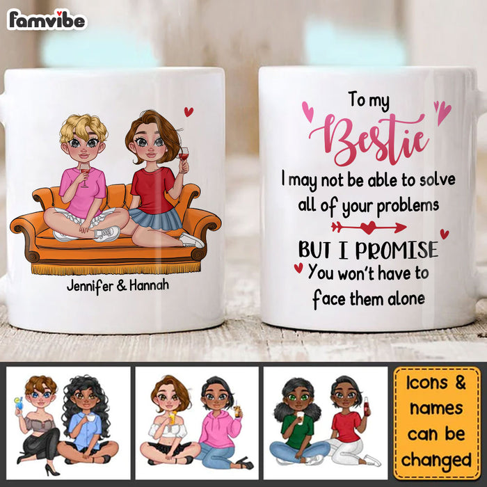 Personalized Face Them Alone Friend Mug 24786 1