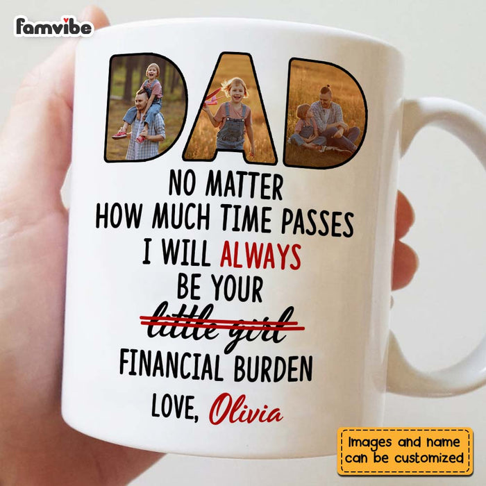 Personalized Gift For Dad From Financial Burden Mug 24788 1