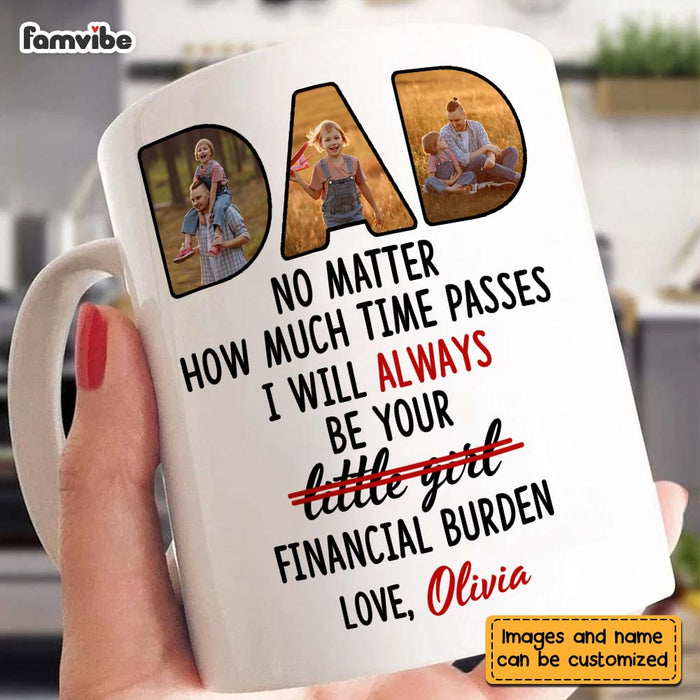 Personalized Gift For Dad From Financial Burden Mug 24788 1