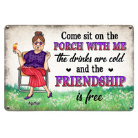 Personalized Sit Porch Grandma Metal Sign 24792 thumb 1