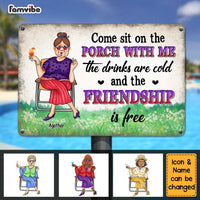 Personalized Sit Porch Grandma Metal Sign 24792 thumb 1