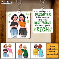 Personalized Gift for Mom Having A Little Broke Friend Wood Keychain 24800 thumb 1