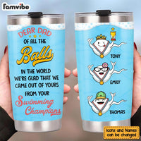 Personalized Swimming Champion Steel Tumbler 24801 thumb 1