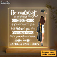 Personalized Be Confident Graduation Plaque LED Lamp Night Light 24805 thumb 1