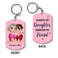 Personalized Always My Daughter Forever My Friend Aluminum Keychain 24807 thumb 1